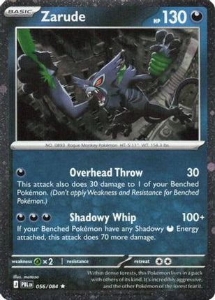 Zarude 056/084  - Holofoil Blister Exclusives - Rare