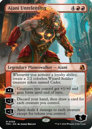 Ajani Unrelenting (Borderless) (FRA-308) - Reality Fracture