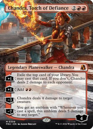 Chandra, Torch of Defiance (Borderless) (FRA-309) - Reality Fracture