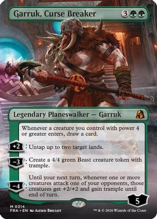 Garruk, Curse Breaker (Borderless) (FRA-314) - Reality Fracture Foil