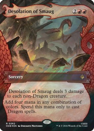 Desolation of Smaug (Showcase) (Surge Foil) (HOB-262) - The Hobbit Foil