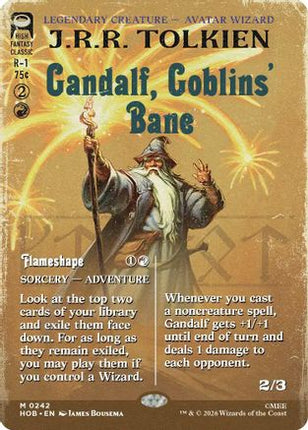 Gandalf, Goblins' Bane (Borderless) (HOB-242) - The Hobbit Foil