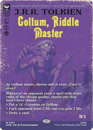 Gollum, Riddle Master (Borderless) (HOB-241) - The Hobbit