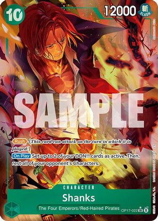 Shanks (022) (Alternate Art) (OP17-022) - The World's Strongest Warriors Foil