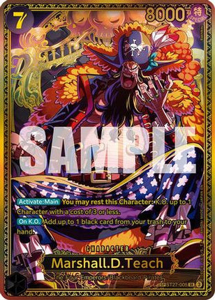 Marshall.D.Teach (SP) (ST27-005) - The World's Strongest Warriors Foil