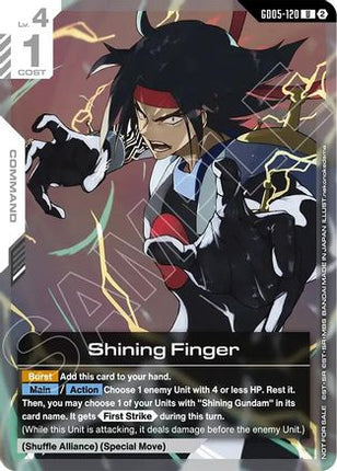 Shining Finger (GD05 Release Event) (GD05-120) - Gundam Promotional Cards Holofoil