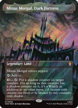 Minas Morgul, Dark Fortress (Borderless) (Surge Foil) (HOC-088) - The Hobbit: Eternal-Legal Foil