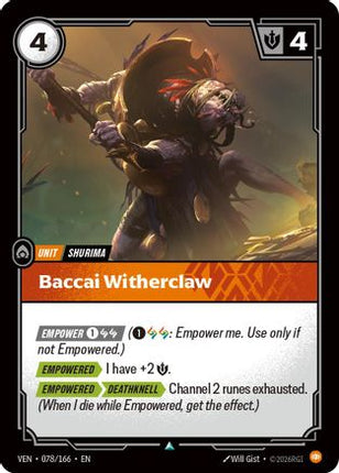 Baccai Witherclaw (078/166) - Vendetta Foil