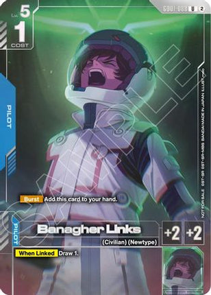 Banagher Links (Newtype Challenge 2026 Mission 4) (GD01-088) - Gundam Promotional Cards Holofoil