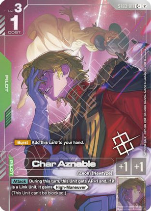 Char Aznable (World Championship Regionals 26-27 Season 2) (Finalist) (ST03-011) - Gundam Promotional Cards Holofoil