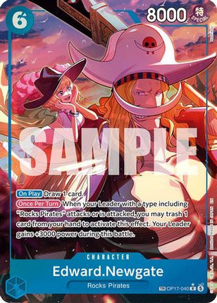 Edward.Newgate (040) (TR) (OP17-040) - The World's Strongest Warriors Foil