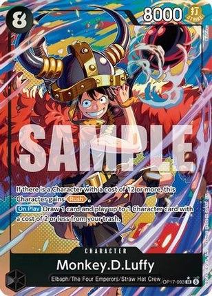 Monkey.D.Luffy (093) (Alternate Art) (OP17-093) - The World's Strongest Warriors Foil
