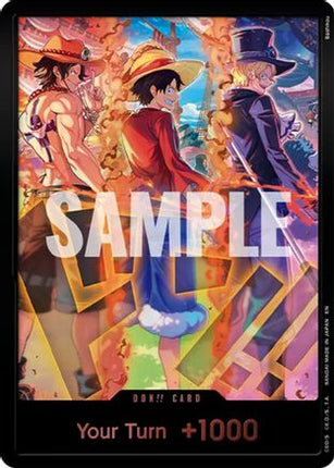 DON!! Card (English Version 3rd Anniversary Set) (Ace, Luffy, Sabo) - One Piece Promotion Cards Foil