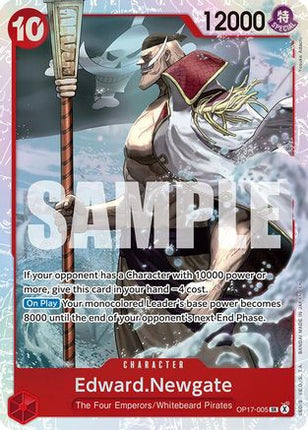 Edward.Newgate (005) (OP17-005) - The World's Strongest Warriors Foil