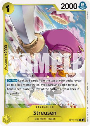 Streusen (113) (OP17-113) - The World's Strongest Warriors Foil