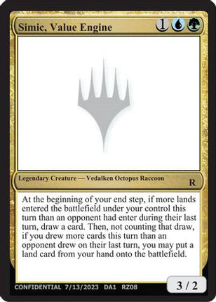 Simic Value Engine (UNK-) - Un-Known Event Playtest Cards