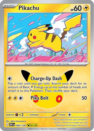 Pikachu 042/128  - Holofoil ME 30th Celebration - None