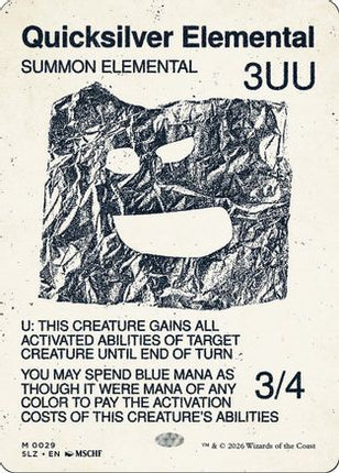 Quicksilver Elemental (0029) (SLZ-029) - Secret Lair x MSCHF: The Zeta Set