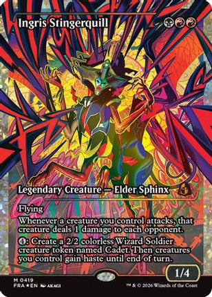 Ingris Stingerquill (Showcase) (Fracture Foil) (0419) (FRA-419) - Reality Fracture Foil