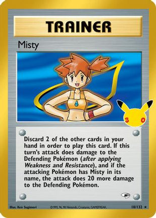 Misty 018  - Holofoil ME 30th Celebration Classic Collection - Classic Collection