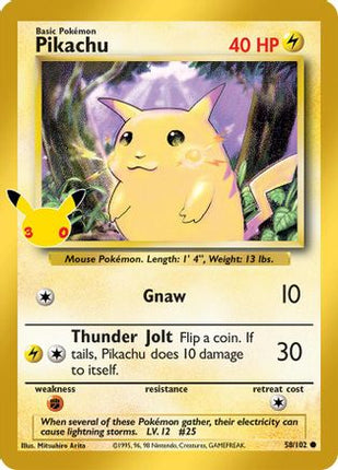 Pikachu 058  - Holofoil ME 30th Celebration Classic Collection - Classic Collection