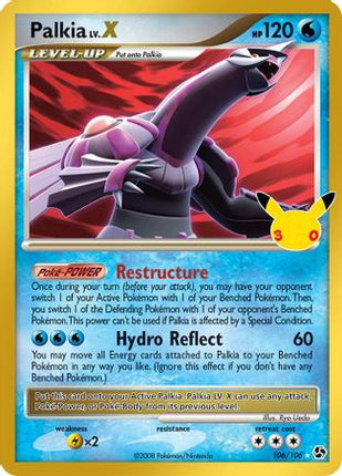 Palkia LV.X 106  - Holofoil ME 30th Celebration Classic Collection - Classic Collection