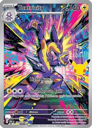 Toxtricity 134/128  - Holofoil ME 30th Celebration - Illustration Rare