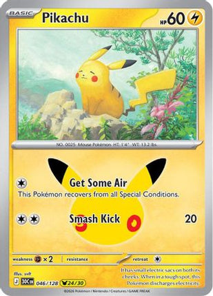 Pikachu 046/128  - Holofoil ME 30th Celebration - Pikachu Rare