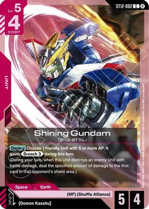 Shining Gundam (ST12-002) - Starter Deck 12 Raging Onslaught