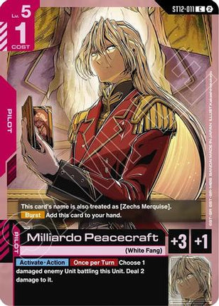 Milliardo Peacecraft (ST12-011) - Starter Deck 12 Raging Onslaught