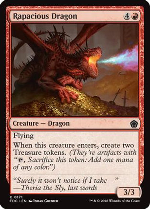 Rapacious Dragon (FDC-171) - Commander: Foundations