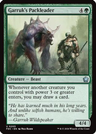 Garruk's Packleader (FDC-205) - Commander: Foundations