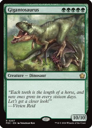 Gigantosaurus (FDC-207) - Commander: Foundations