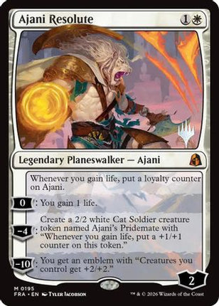 Ajani Resolute (PPFRA-195) - Promo Pack: Reality Fracture Foil