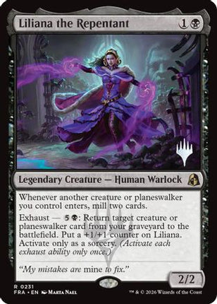 Liliana the Repentant (PPFRA-231) - Promo Pack: Reality Fracture Foil