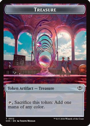 Treasure // Clue Token Double-Sided Token (SOS-12 // 14) - Secrets of Strixhaven