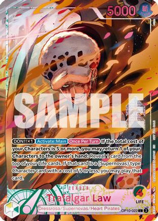 Trafalgar Law (Flame-Flame Fruit Coliseum) (OP10-022) - One Piece Promotion Cards Foil