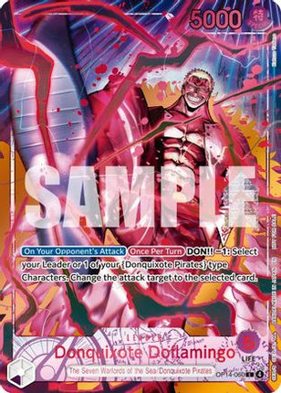 Donquixote Doflamingo (Flame-Flame Fruit Coliseum) (OP14-060) - One Piece Promotion Cards Foil
