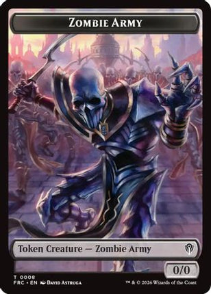 Zombie Army // Goblin Double-Sided Token (FRC-8 // 9) - Commander: Reality Fracture