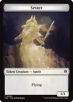Spirit // Jace Double-Sided Token (FRC-4 // 5) - Commander: Reality Fracture