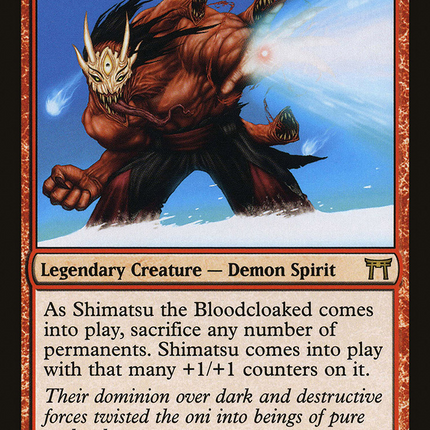 Shimatsu the Bloodcloaked (CHK-186) - Champions of Kamigawa