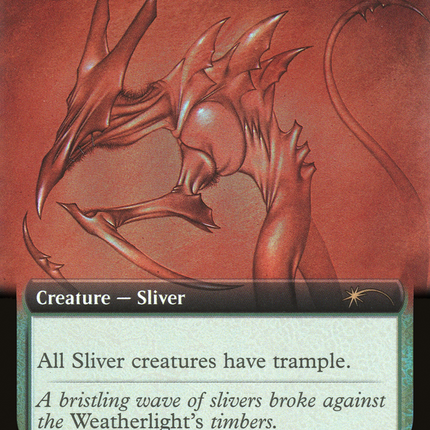 Horned Sliver (SLD-649) - Secret Lair Drop: (Extended Art) Foil