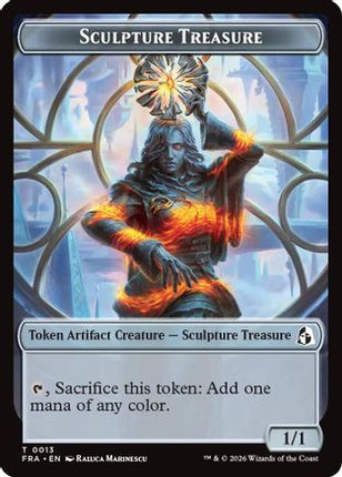 Sculpture Treasure // Beast Double-Sided Token (FRA-13 // 8) - Reality Fracture Foil