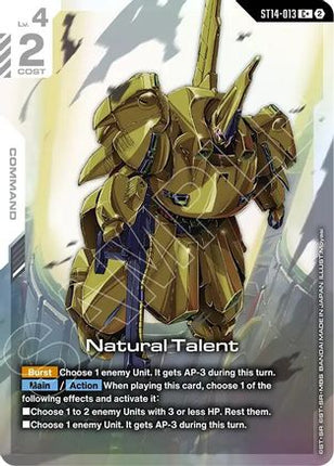 Natural Talent (C+) (ST14-013) - Starter Deck 14 Heavy Dominion Holofoil