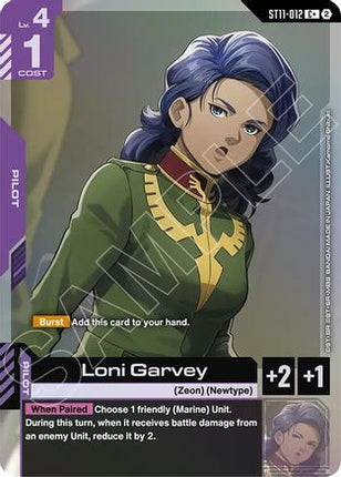 Loni Garvey (C+) (ST11-012) - Starter Deck 11 Aquatic Assault Holofoil
