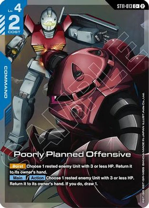 Poorly Planned Offensive (C+) (ST11-013) - Starter Deck 11 Aquatic Assault Holofoil