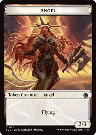 Angel (0001) // Angel (0002) Double-Sided Token (FDC-1 // 2) - Commander: Foundations