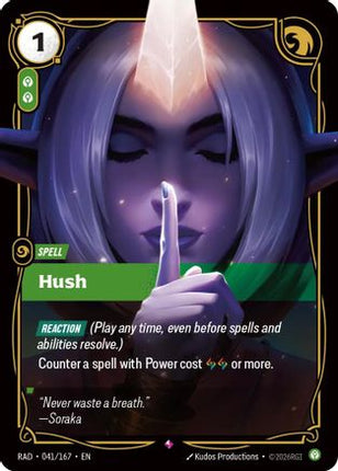 Hush (041/167) - Radiance Foil