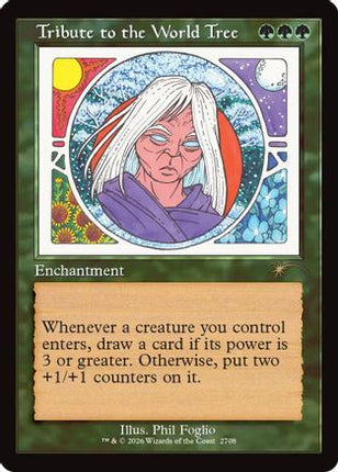 Tribute to the World Tree (Retro Frame) (SLD-2708) - Secret Lair Drop Series Foil