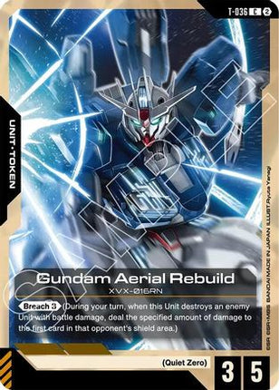 Gundam Aerial Rebuild (T-036) Token (T-036) - Stardust Trails